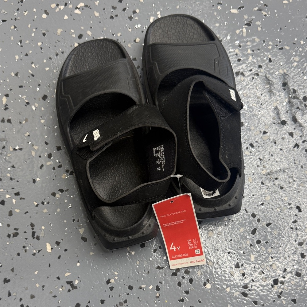 Nike Kids Black Sandals